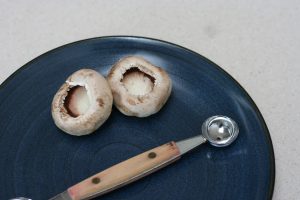 Melon Baller and Mushrooms