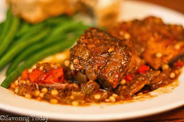 Osso Buco Style Beef Short Ribs -- Plated