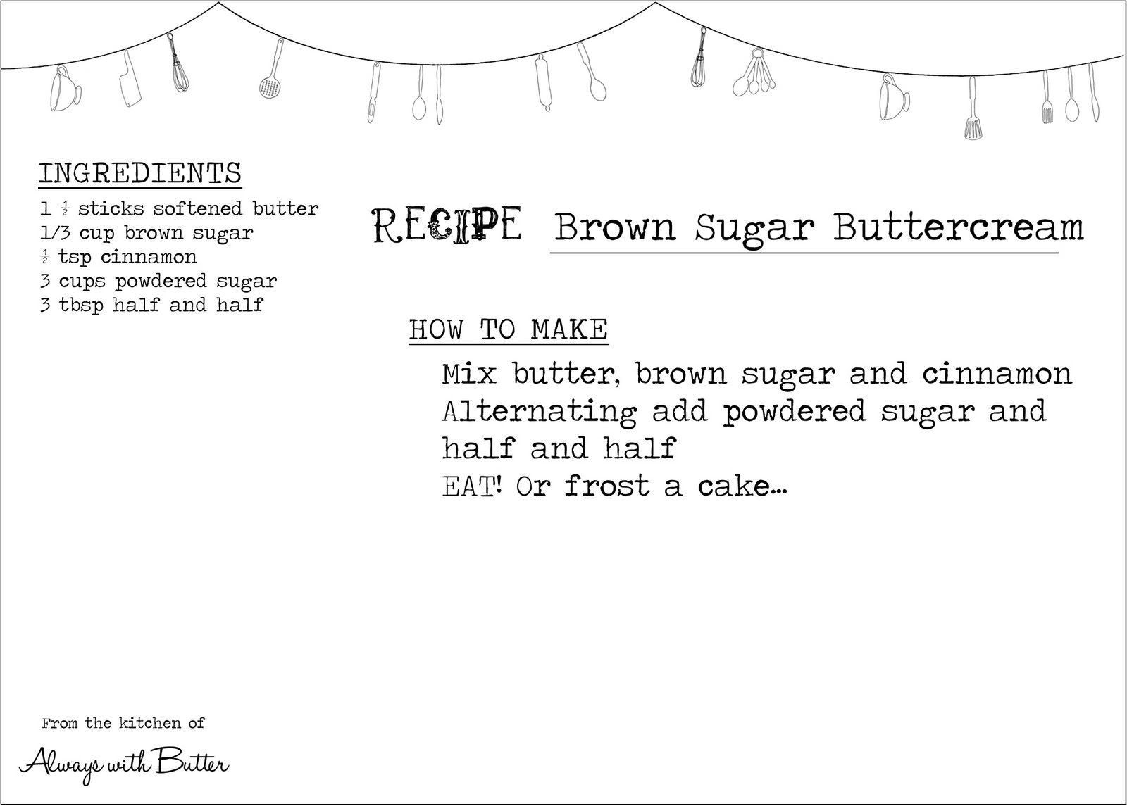 Brown Sugar Buttercream