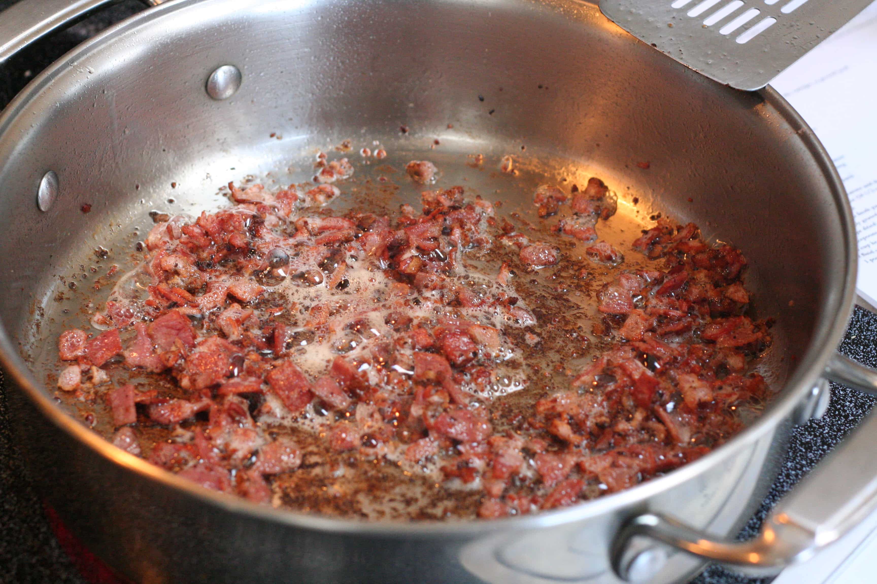 Frying Pancetta Savoring Today LLC