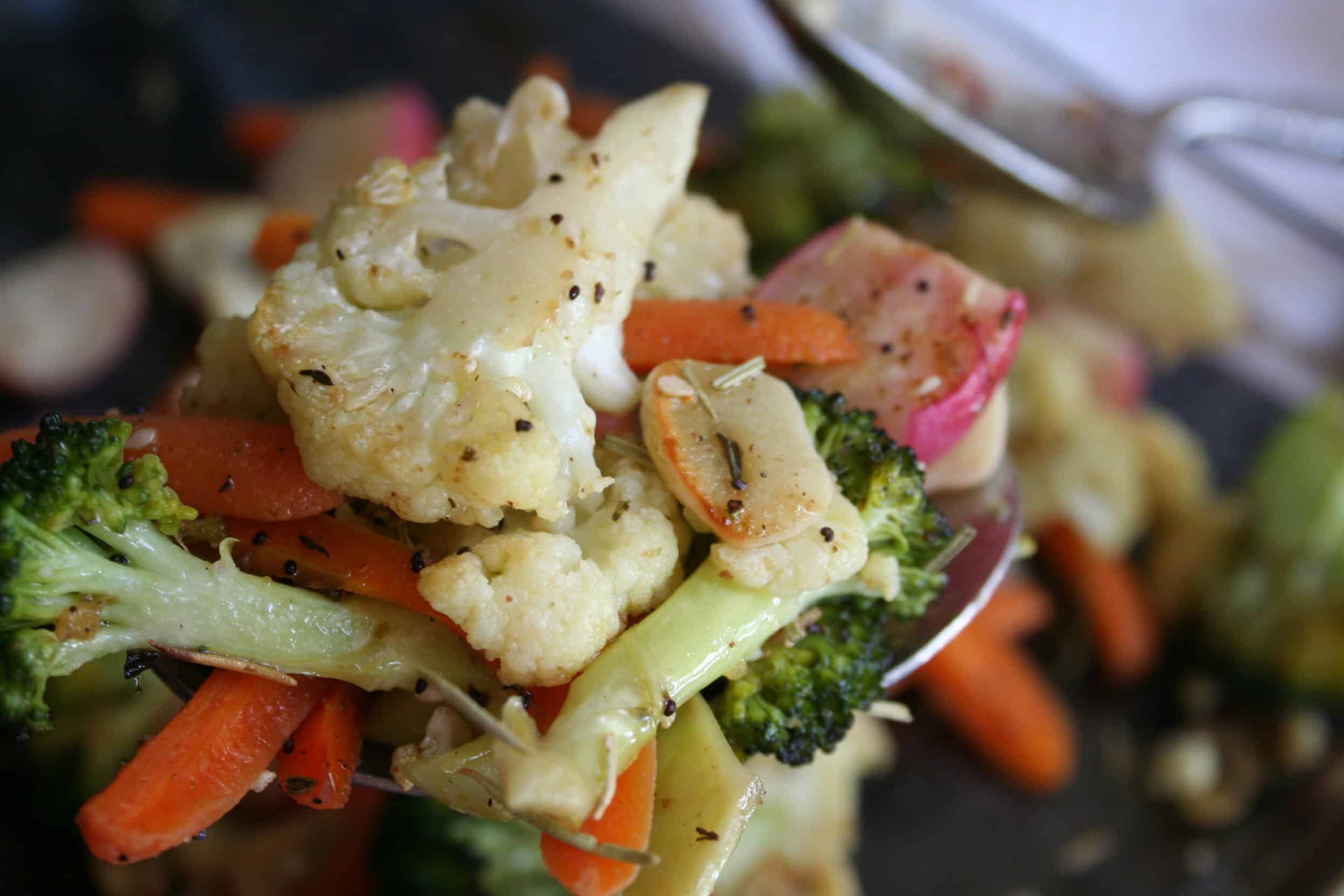 Roasted Vegetables Ready to Serve