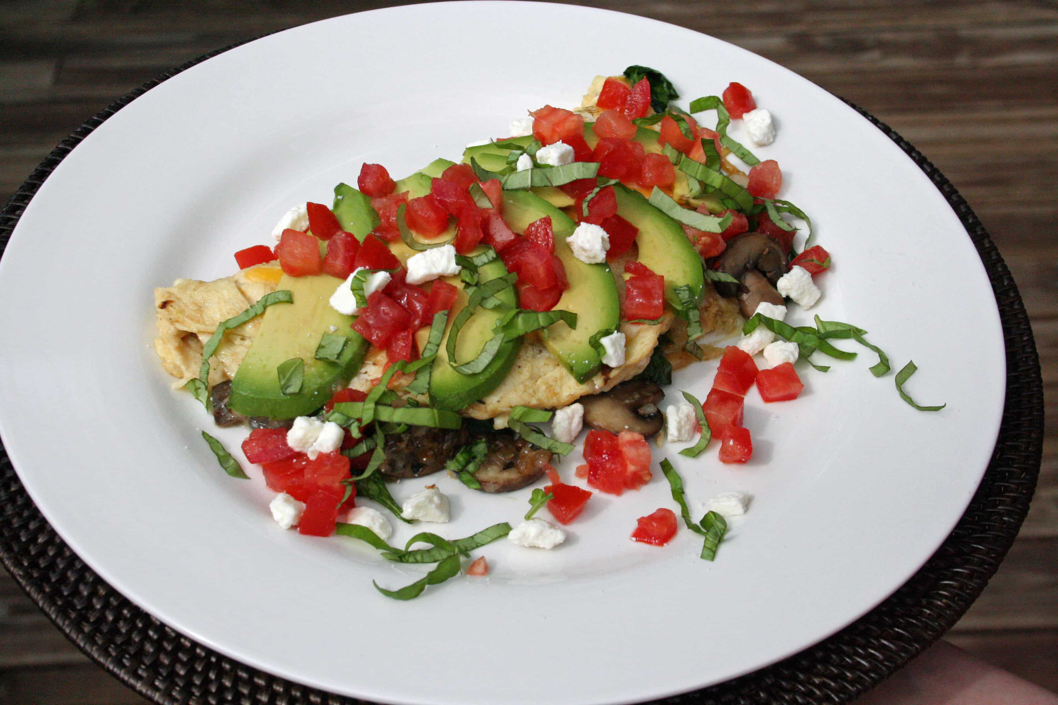 Spinach-Mushroom Omelet
