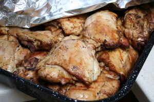 Finished Smoked Chicken