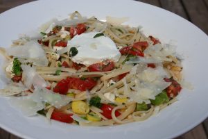 Shaved Parmesan & Goat Cheese Garnish