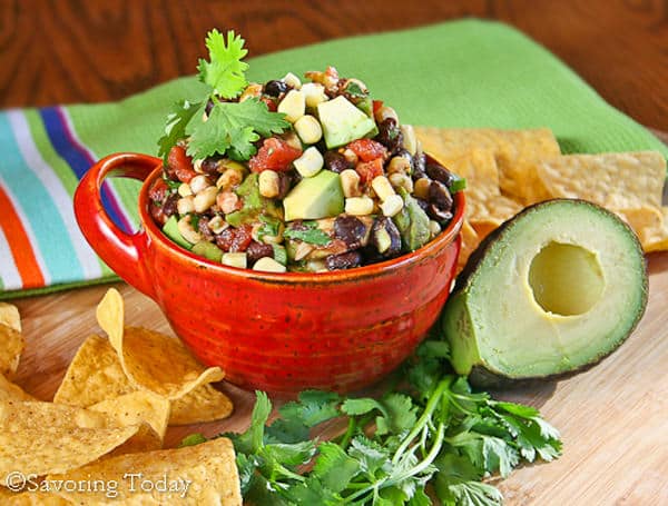 Black Bean Confetti Salsa - close up (1 of 1)