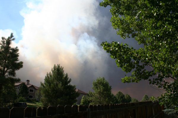 Waldo Canyon Fire from our backyard