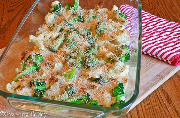 Broccoli-Cauliflower Gratin