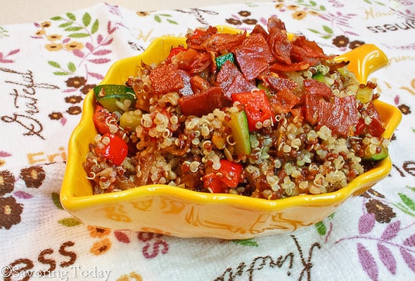Quinoa-Vegetable Pilaf - close up