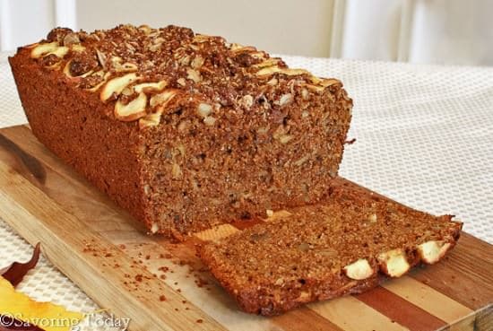 Apple Walnut Bread [Sprouted Wheat]