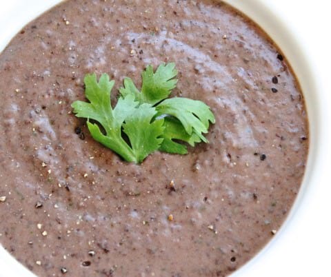 Super Bowl -- Cilantro Lime Black Bean Dip by Teenage Taste
