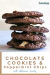 chocolate cookies with peppermint pinterest