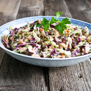 Better than KFC or any deli slaw this tangy-sweet dressing with a pop of celery seed is a delicious side dish.
