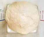 Bread dough set to rise