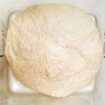 Bread dough set to rise