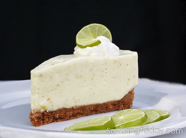 So refreshing and light, this no-bake key lime cheesecake recipe is dreamy and delicious for holiday gatherings and special occasions. We love the tangy cheesecake filling and thick crust.