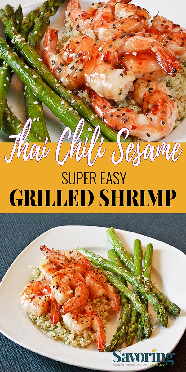 Grilled Thai Chili Sesame Shrimp
