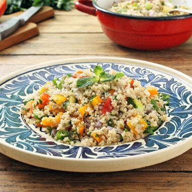 quinoa pilaf with vegetbles
