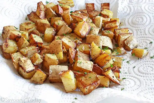 Sweet Potato Home Fries are a savory breakfast treat and easy to make ahead too.