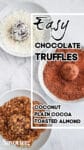 chocolate truffles pinterest collage