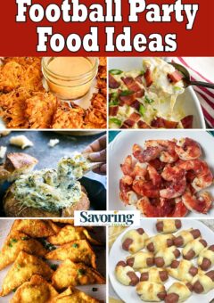 45 Football Party Food Ideas collage