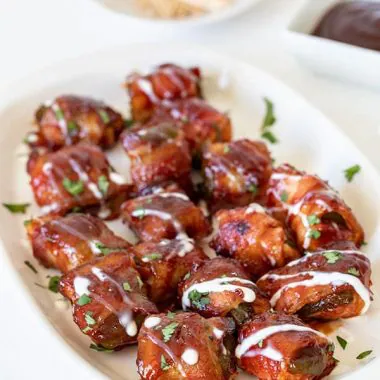Bacon Wrapped Chicken Stuffed Jalapeno Bites