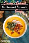 curry spiced butternut soup with pinterest banner