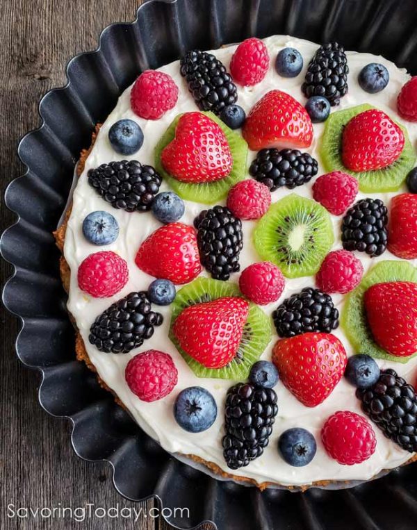 Cream Cheese Fruit Tart With Almond Crust Gluten Free Cream Cheese Fruit Tart With Almond Crust Gluten Free