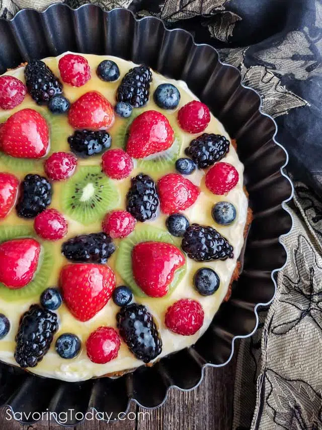 Cream Cheese Fruit Tart With Almond Crust Gluten Free Cream Cheese Fruit Tart With Almond Crust Gluten Free