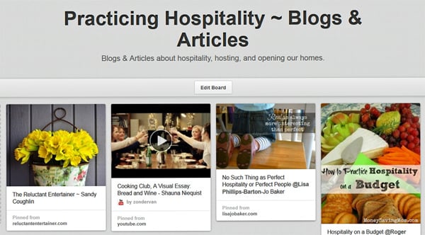 Hospitality Board on Pinterest