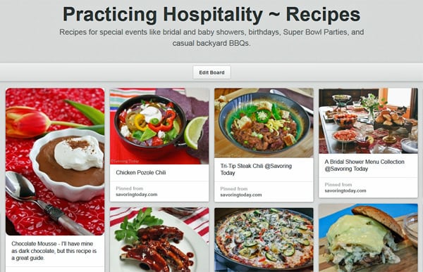 Practicing Hospitality - Recipes