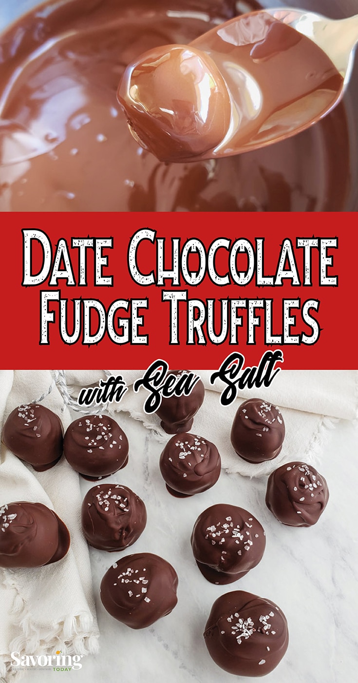 Date Chocolate Fudge Truffles with Sea Salt Recipe