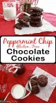 Mint chips in a soft gluten-free chocolate cookie perfect for cookies exchanges and homemade gifts at Christmas. Andes Peppermint Chips bring a distinct minty flavor to these fudgy chocolate cookies.
