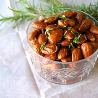Roasted Rosemary and white pepper almonds Recipe