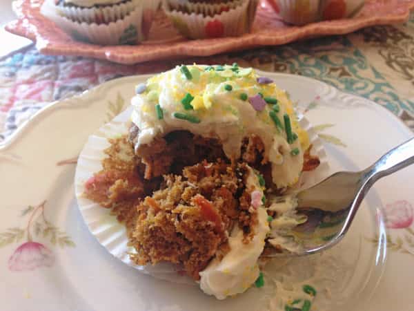 guest post -- Linda Savoring Every Bite -- Carrot Beet Cupcakes Bite
