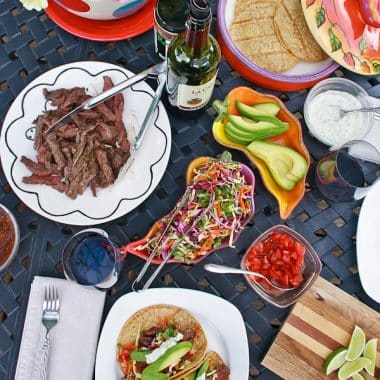 Take tacos to a whole new level with these grilled skirt steak recipes. Easy enough for family dinners and festive for entertaining.