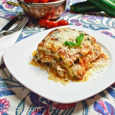 A low-carb lasagna loaded with meat and cheese. Meat Lover's Zucchini Lasagna has all the flavor without the pasta.