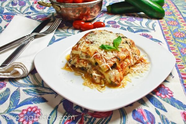 A low-carb lasagna loaded with meat and cheese. Meat Lover's Zucchini Lasagna has all the flavor without the pasta.