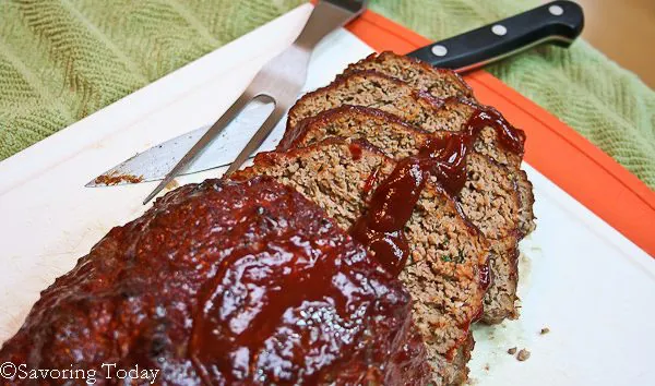 The best meatloaf starts with caramelized onions and ends with great sweetly-spiced glaze.