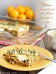 Butternut Squash Quiche with Italian Sausage and Sage Breakfast | Savoring Today
