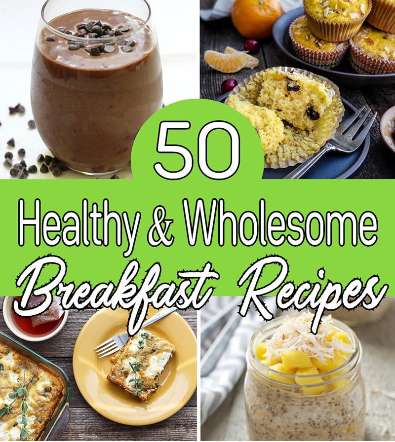 healthy breakfast collage