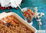 Better for you, Wholesome Apple-Cranberry Crisp (gluten-free and grain-free) made without refined sugar or flour.