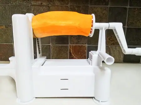 Spiral slicer for vegetables and fruit. Make easy, low carb meals.