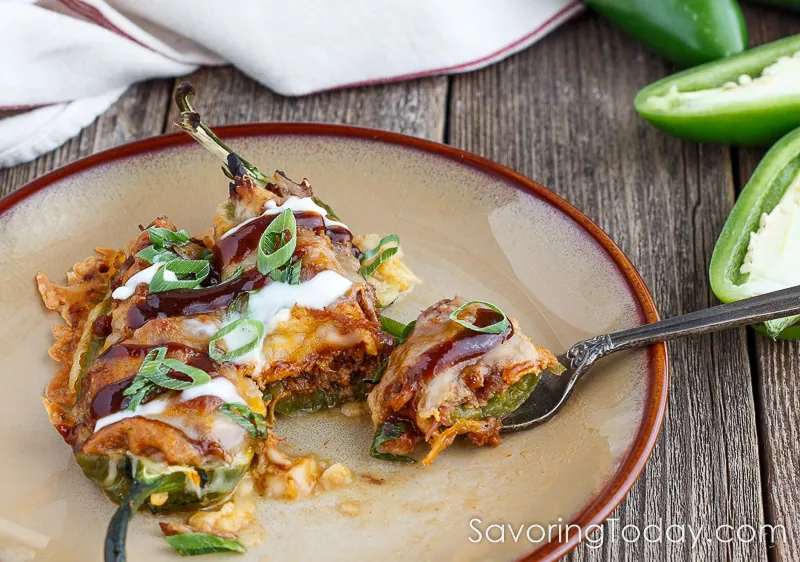 Choosing the best jalapenos for stuffing with BBQ Pulled Pork is important - you want jalapenos to have heat for best flavor. Stuffed jalapeno chile recipes make great appetizers.