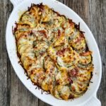 An easy vegetable side dish recipe for Sunday supper or holiday dinners. Use the printable guide to select the best combination of vegetables for the perfect Vegetable Tian.
