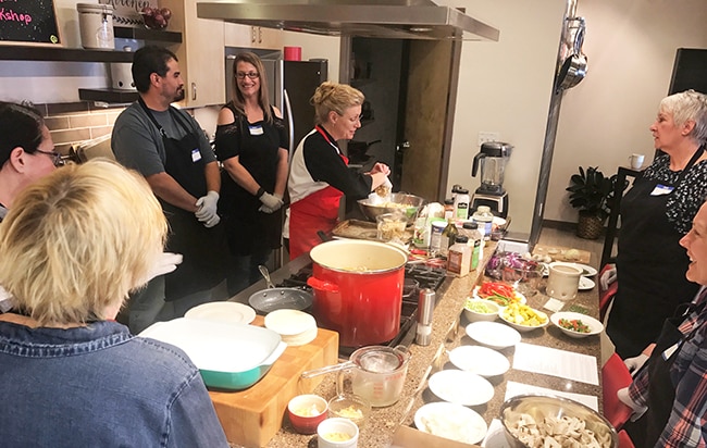 Cooking class with Judy Purcell