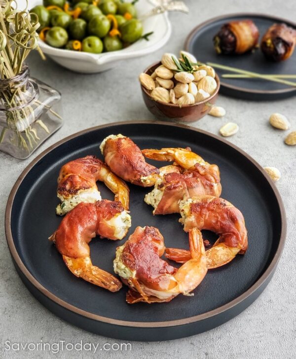 Quick and Easy ProsciuttoWrapped Shrimp & Goat Cheese Appetizer