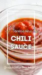 chili sauce in a jar