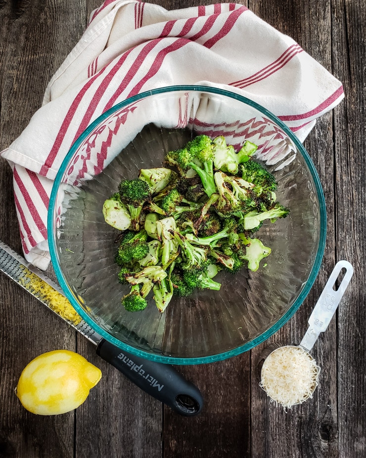 broccoli with lemon and parmesan
