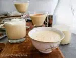 cooked eggnog custard