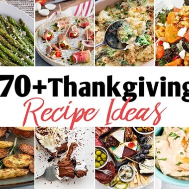 Thanksgiving recipe collage